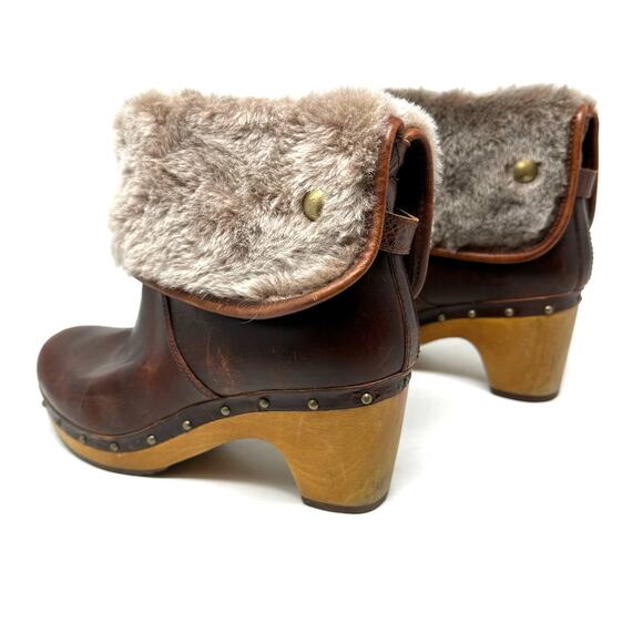 UGG Australia Lynnea II Leather Clog Boots - Picture 8 of 14